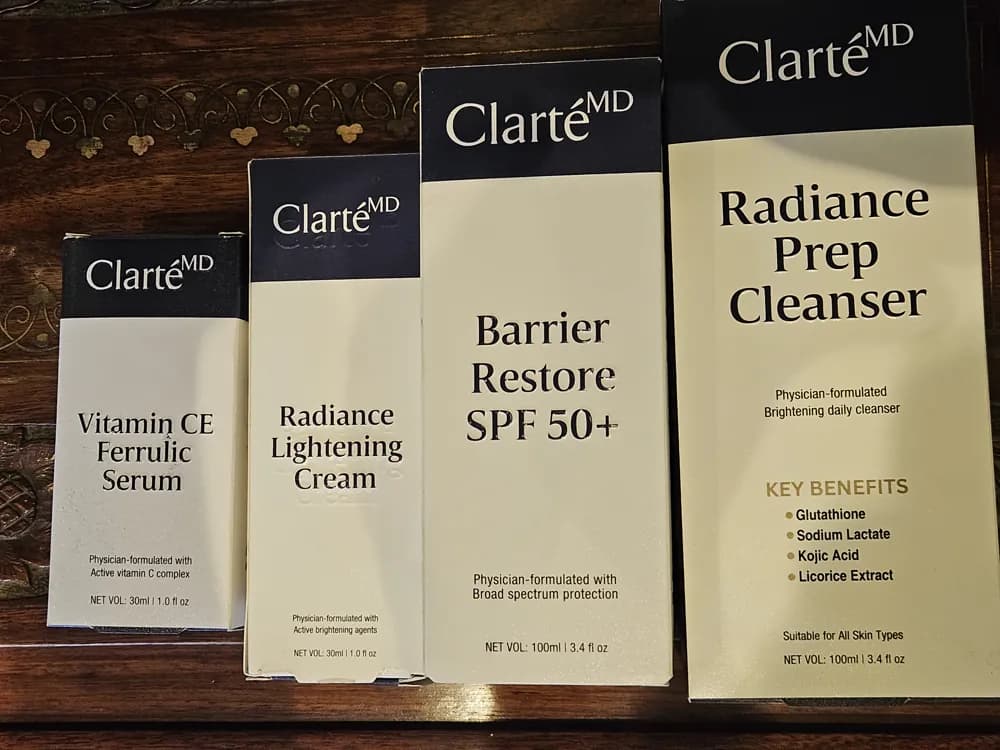 Verified customer photo — Hina F. from Multan with Clarté MD Radiance Lightening Cream