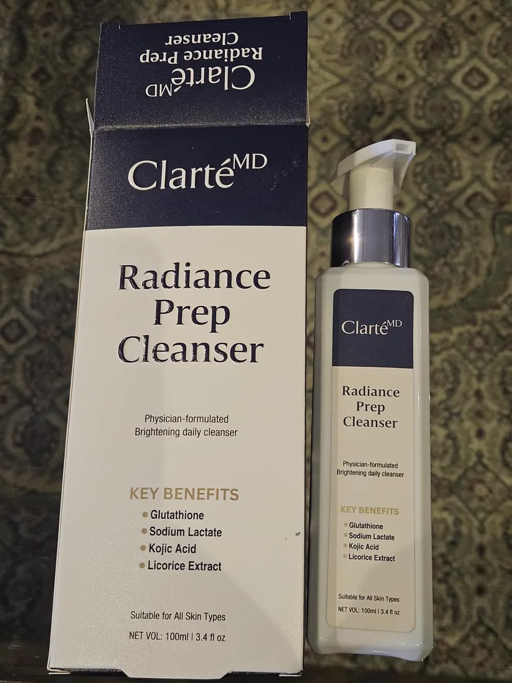 Verified customer photo — Usman T. from Sialkot with Clarté MD Radiance Prep Cleanser