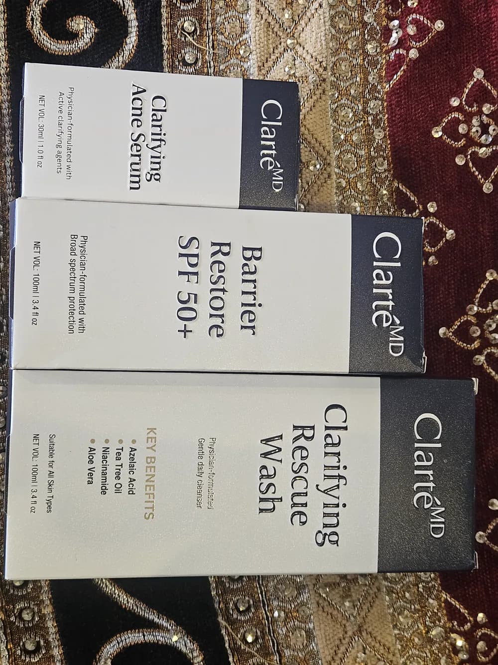 Verified customer photo — Hassan M. from Lahore with Clarté MD Clarifying Rescue Face Wash