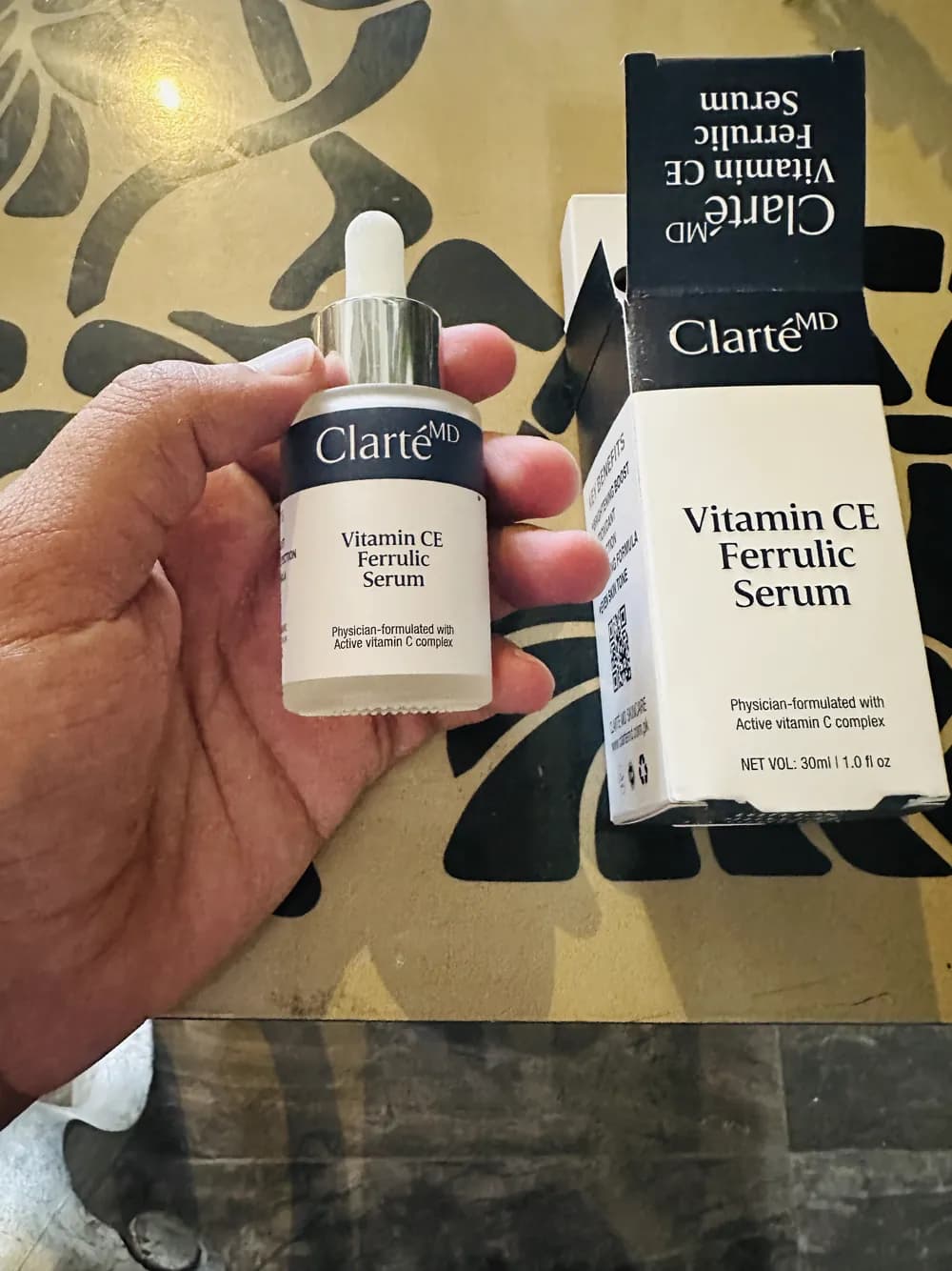 Verified customer photo — Imran S. from Islamabad with Clarté MD Vitamin CE Ferulic Serum